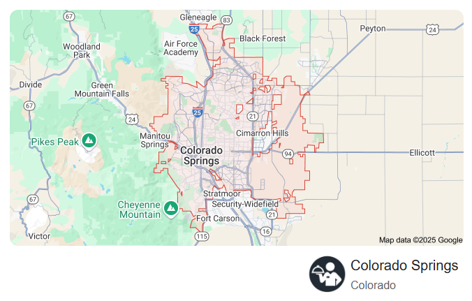 Servicing the Colorado Springs Colorado Area!